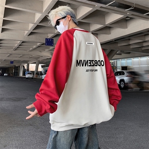 抖音得物高品质重磅二开全棉阔版支持退换 360克插肩圆领卫衣0104图片
