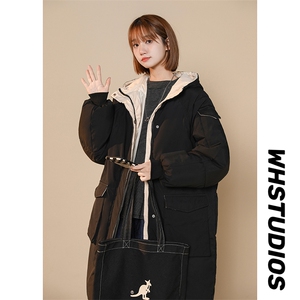 冬季中长款男士棉衣潮流连帽棉服个性休闲棉袄潮A266-WMY2112-P85图片