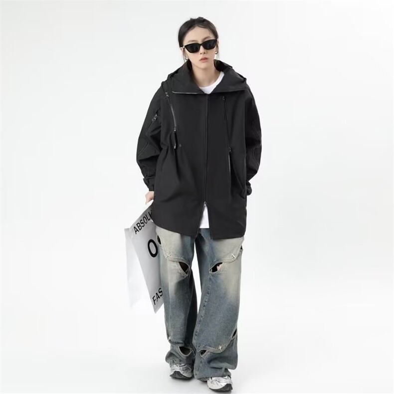 冲锋衣外套男春秋潮牌美式机能工装防风情侣风衣夹克女CF88-P58,男装夹克,星座1008