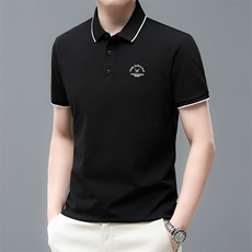 F86107男士2023年夏季新款百搭T恤男短袖商务休闲体恤男P50，男装T恤，电商B360