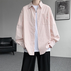新款CS7145-P46特控78大码高品质美式刺绣笑脸衬衫外套防晒衣，男装衬衫，电商D232