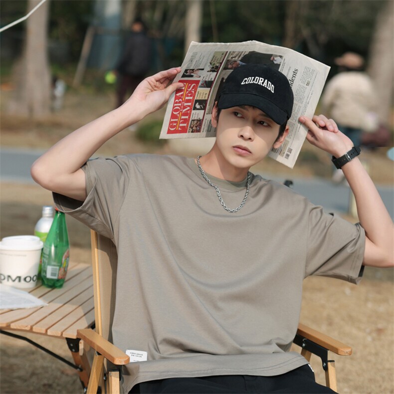 夏季新款圆领T恤衫男士半袖日系潮牌男装宽松短袖t恤TX152-P38，男装T恤，星座1109-1