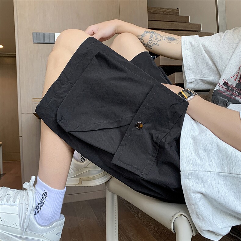 工装短裤夏款新款宽松短裤男女生大口袋宽松运动短裤DK87-P30有货,男装牛仔裤,星座302B-2