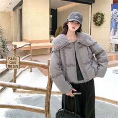 主推现货2026冬季新款烫钻呢料90%羽绒服2C022-9167-P310-K428，女装羽绒服，2C022