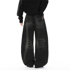 xz905-2-Z088#P65-（控98）美式高街弯刀水洗牛仔裤，男装牛仔裤，星座905-2