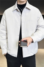 标50绒男士羽绒服冬季2025新款暗扣夹克外套A313-25662-P215，男装夹克，电商A313