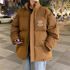W596-P852025冬季新款港风外套棉袄立领棉服宽松面包服男士文艺，男装棉衣，星座911-1