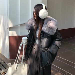 CC064-P120 大毛领牛仔扣冬季派克服棉衣防风束口棉服外套图片