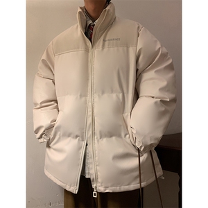 冬季皮棉衣潮流加厚立领保暖休闲棉服字母印花男A266-P01-P80图片
