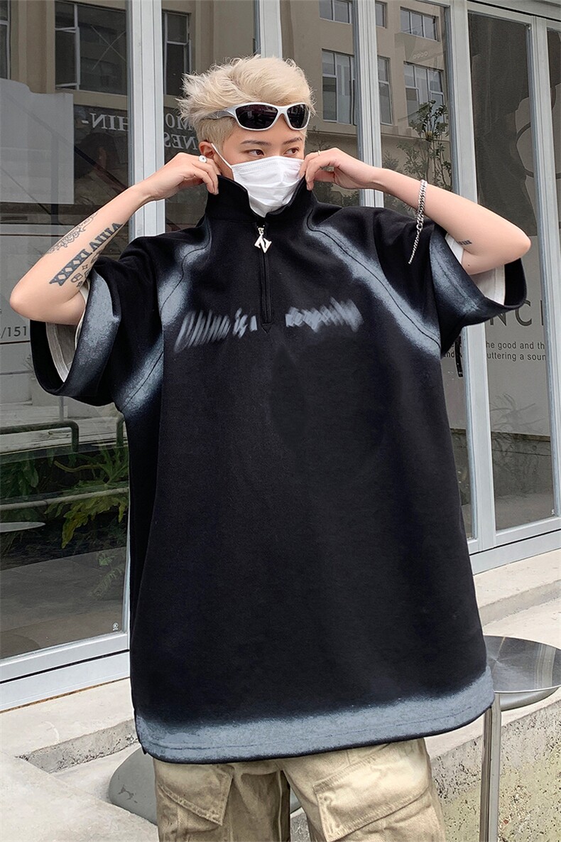 polo衫短袖t恤男夏季宽松休闲半拉链体恤衫XZ514-2-202487-P63,男装T恤,星座514-2(原B239)