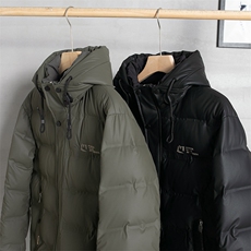 V2389钱塘2020-3秋冬新款中年男士连帽羽绒服保暖休闲外套P255，男装羽绒服，钱塘207-3