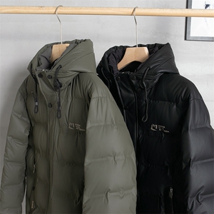 V2389钱塘2020-3秋冬新款中年男士连帽羽绒服保暖休闲外套P255图片
