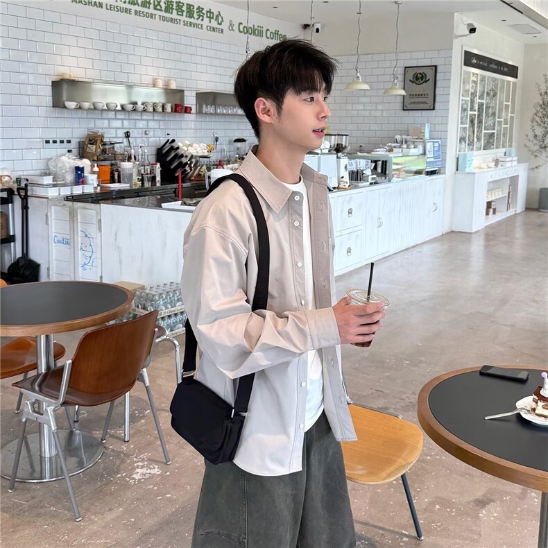有货。衬衫男长袖2026新款休闲衣服潮流春秋CY1268-P38,男装衬衫,星座412-3