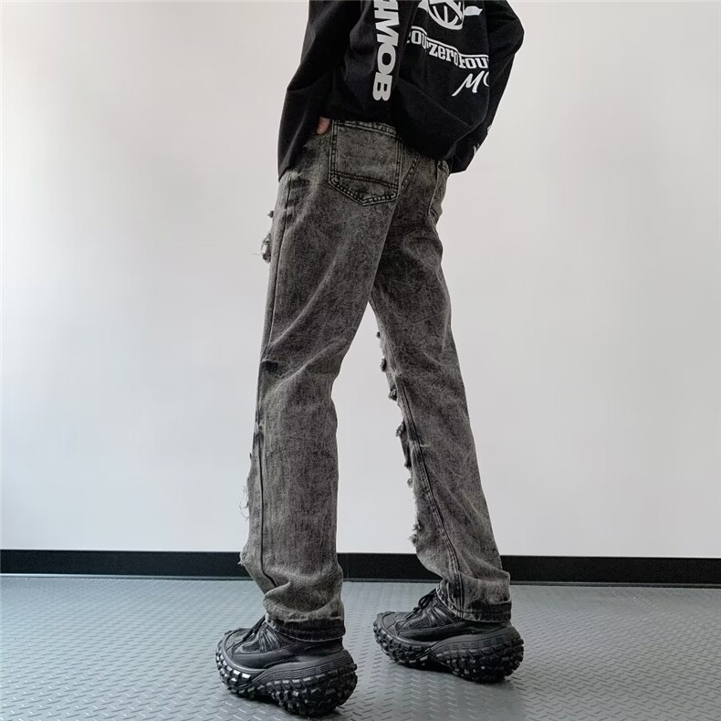 青春流行ins男直筒水洗牛仔裤N3013P50,男装牛仔裤,星座1116-2