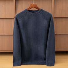 2025年秋季时尚百搭休闲简约男士羊绒衫，男装羊绒套衫，米亚康羊绒
