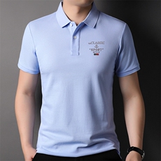 F82501钱塘2020-1百搭简约中青年时尚休闲新款男士短袖T恤P48，男装T恤，钱塘207-1