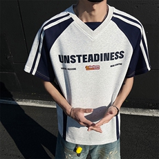 新款短袖t恤男夏季韩版潮流港风宽松休闲潮牌体恤衫TT0351-P45，男装T恤，星座308B-2