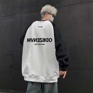 抖音得物高品质重磅二开全棉阔版支持退换 360克插肩圆领卫衣0104图片