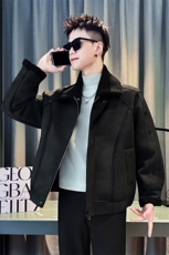 MY2526-P148控198毛呢翻领棉服男士高级韩式立体分割棉袄冬季加厚，男装棉衣，星座102A（原电商D309-1）