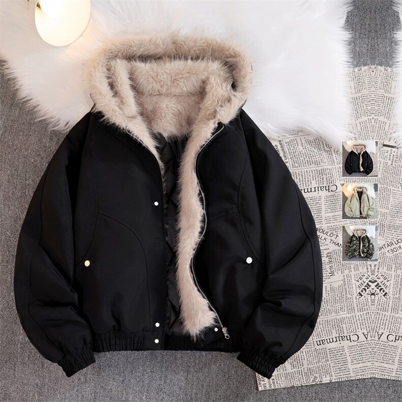 美式迷彩棉服男款2025冬季保暖加厚毛领派克服外套潮MY2519-P98，男装棉衣，星座610（原A335）