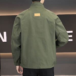 店主风大码夹克外套男休闲时尚立领男士夹克-P67加棉P85加棉M-4XL图片