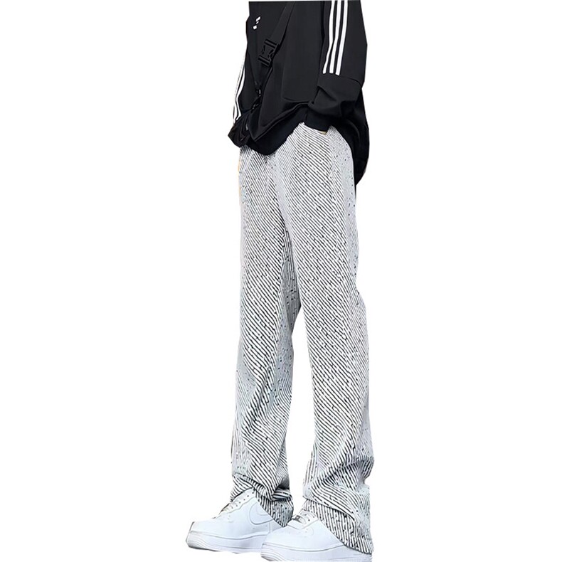 美式ins高街hiphop小众针织休闲裤裤货号K2491P55,男装休闲裤,电商A063