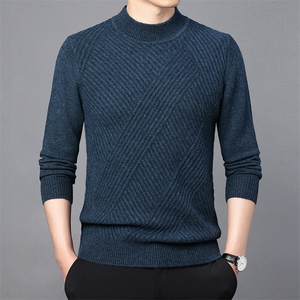 CM61050钱塘2020-2中年男士纯色冬季厚款百搭简约羊毛衫P152图片