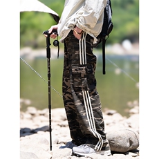 美式复古迷彩工装裤夏季高街宽松直筒拖地垂感休闲长裤D1005/P58，男装工装外套，电商B381-2