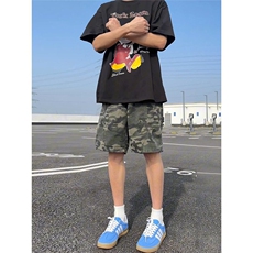 【有货】DB147-批40夏季美式复古解构伐木裤子战术直筒牛仔短裤，男装牛仔裤，星座603-2