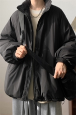 1506/MQ2/P85立领日系复古潮牌棉衣冬季纯色棉服简约基础款棉袄，男装棉衣，星座1506-1