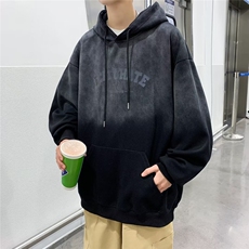 美式复古宽松百搭渐变卫衣男秋季高街潮牌小众BK137-P43，男装卫衣，星座1109-3