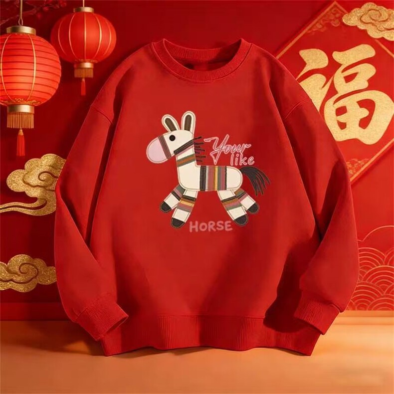 1506A/G马年限定200/P33.9美式圆领纯色卫衣男潮流潮情侣图片