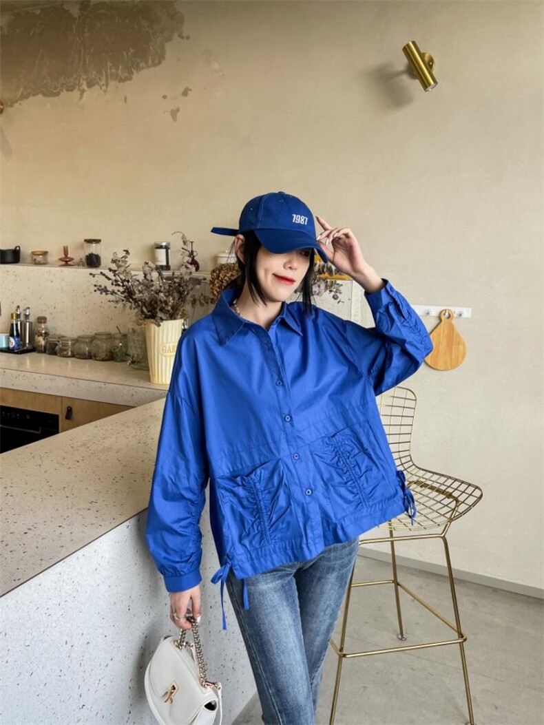 抽绳休闲衬衫，女装衬衫，百变诱惑(6F)