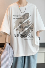 已注册/夏季内景新款宽松短袖T恤男潮休闲百搭打底衫DT00597/P25，男装T恤，电商B316