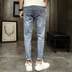 修身牛仔裤小脚裤基础款YA139P37，男装牛仔裤，星座1112-1