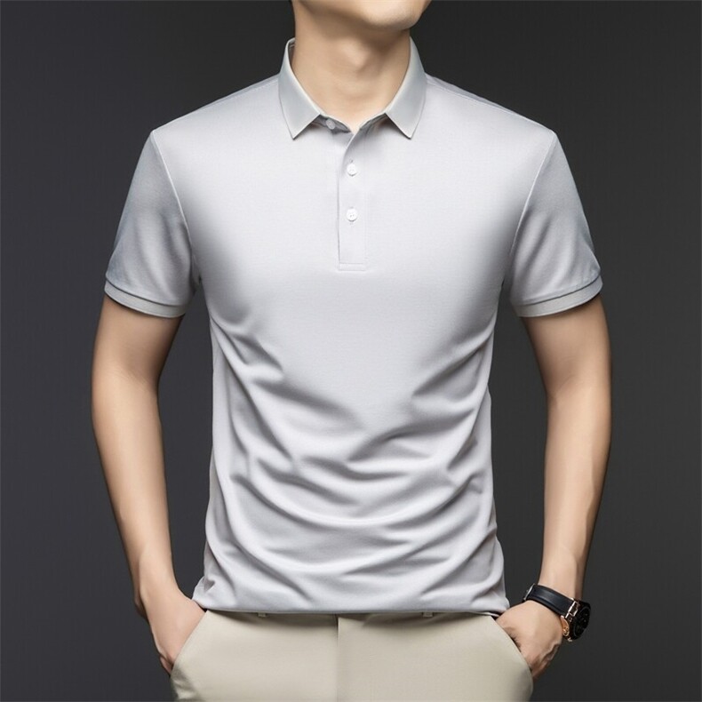 G3301春夏男士新款短袖T恤青年修身翻领体恤休闲打底衫,男装T恤,电商B360