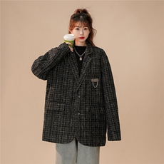 小香风中性风西装女西服男大码情侣西服女外套女XF8746P95控128，男装西服套装，星座226-1