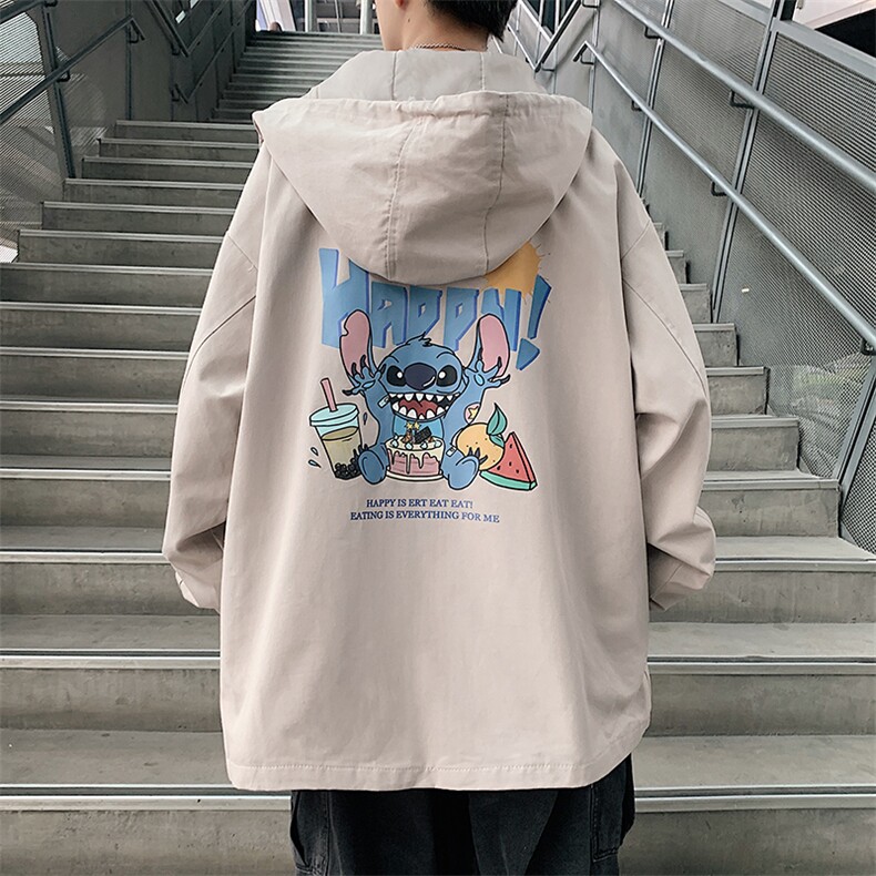 JK41077-P85纯棉连帽夹克男士大码工装夹克男外套男,男装夹克,电商A040
