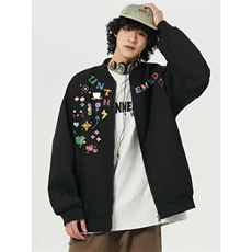 1506-1/JDC1871/P40网红美式机车飞行员印花员夹克外套男女春秋，男装夹克，星座1506-1