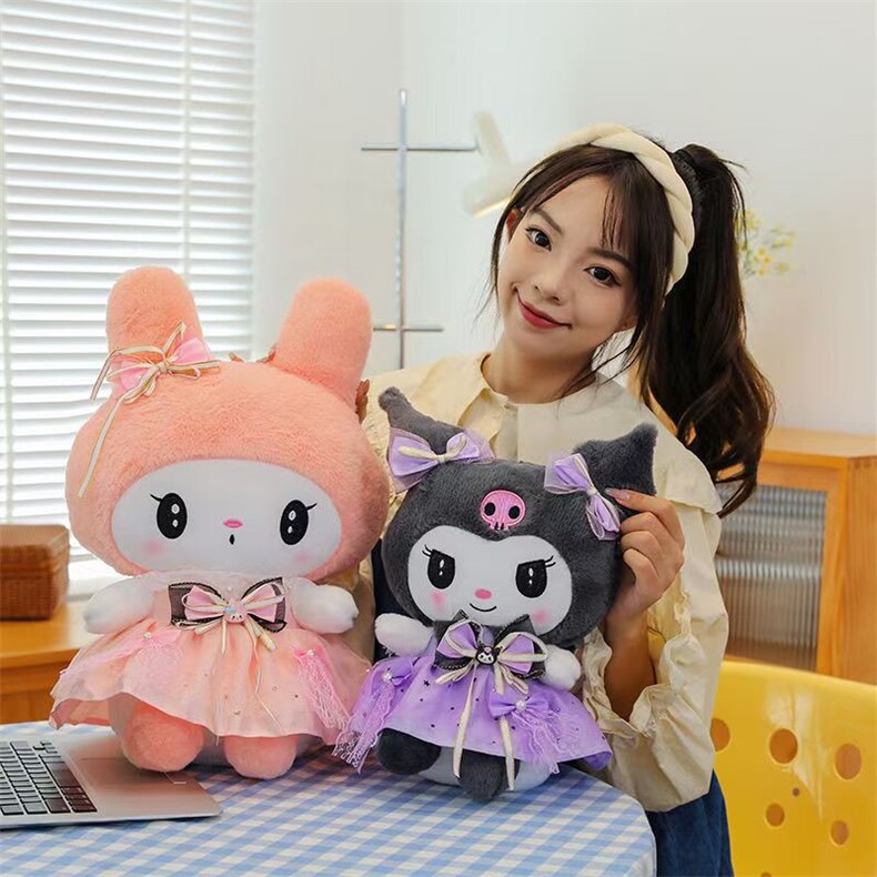 可爱纱裙库洛洛玩偶精品陪睡安抚美乐乐公仔女生生日礼物爆款玩具，聚鑫源毛绒玩具厂