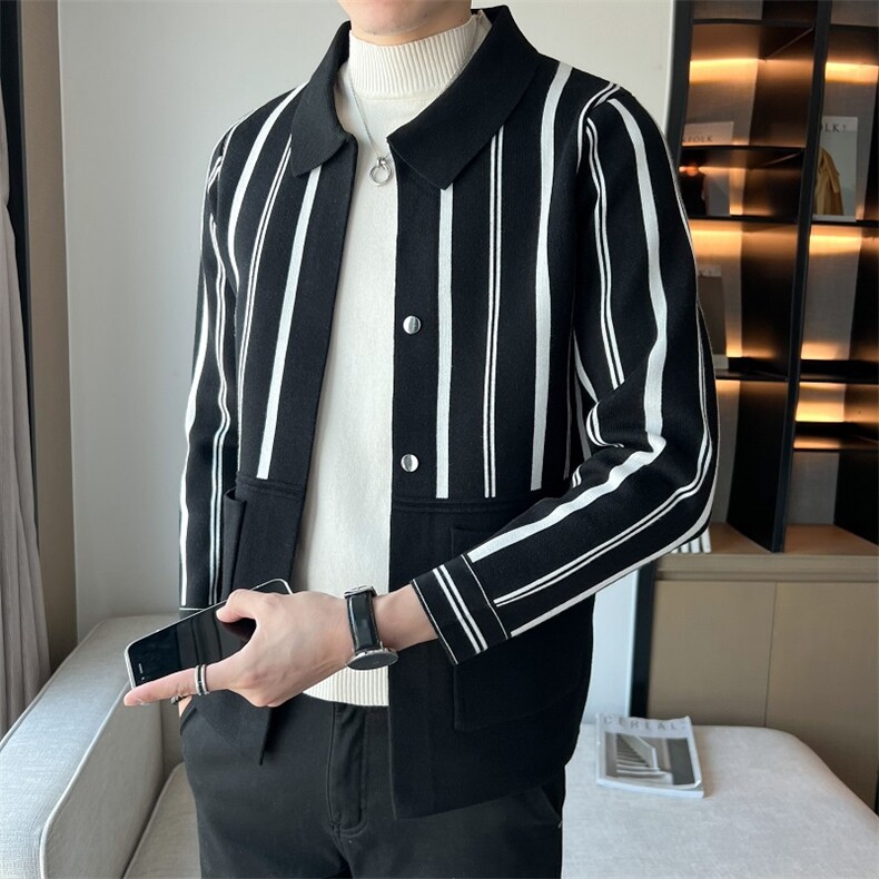 星座抖音直播新款针织开衫男高品质店主风夹克外套男士KSA086-P75,男装夹克,星座1207-1