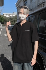 新款抖音直播得物痞帅肌理感V领短袖T7518P26控39，男装T恤，电商C408-1(原B339-1)