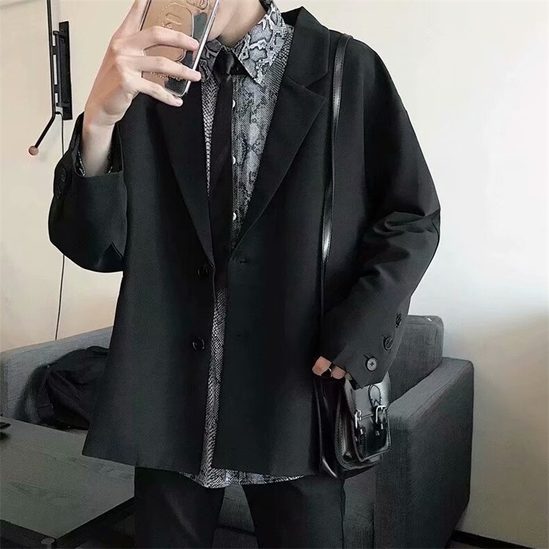 休闲西装外套男宽松韩版潮流宽松便装单西帅港风小西服雅痞dk制服,男装西服套装,星座506A