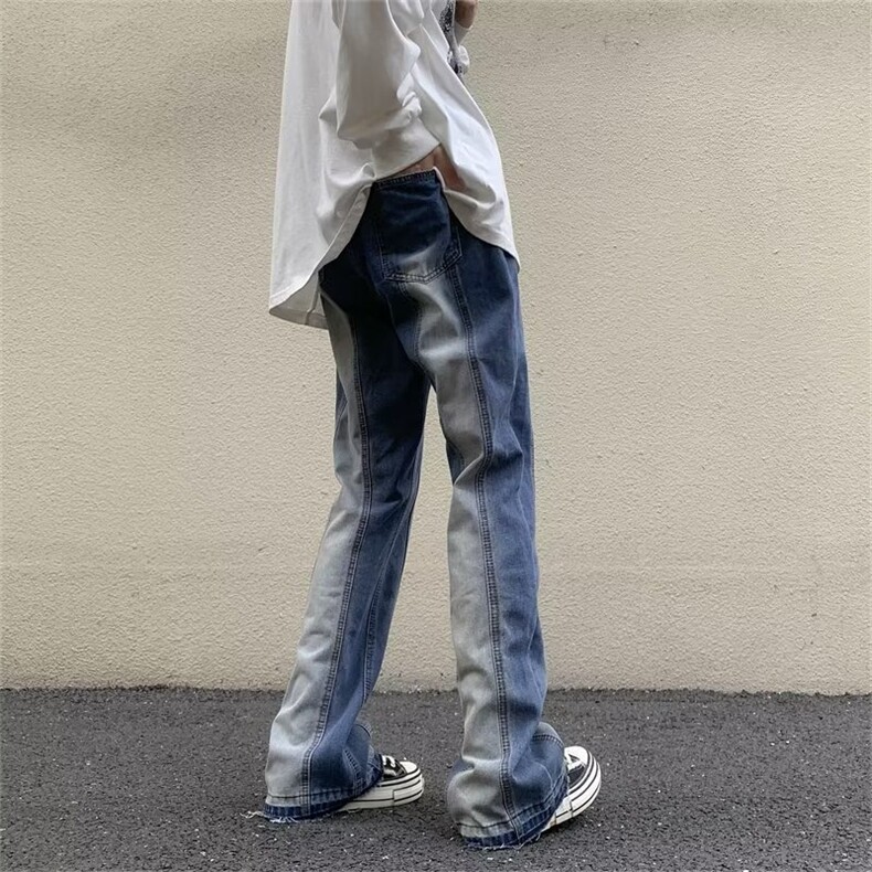 牛仔裤男秋季潮大码休闲裤子高街N8109P45,男装牛仔裤,星座1116-2