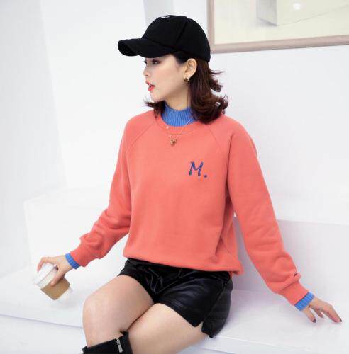 加绒加厚卫衣，女装卫衣/绒衫，米娜·丹怡