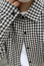 2026春夏新款千鸟格格子长袖衬衫高品质现货CS067-P40，男装衬衫，星座301C-5