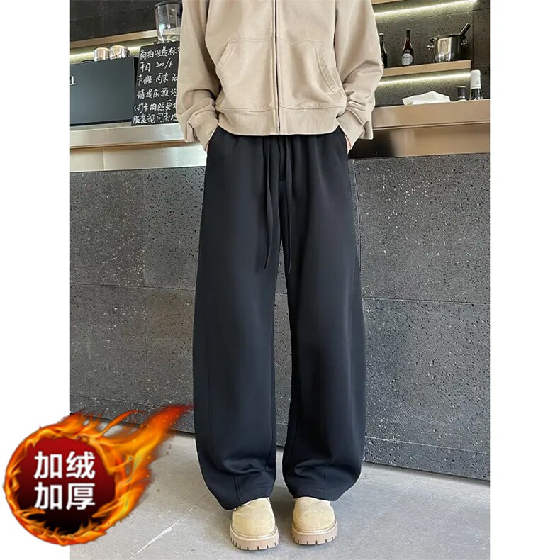 1506A/GY500/P40春秋新款垂感抗皱弯刀休闲裤1图片