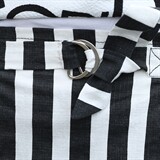 2021春夏装新款修身T恤短裙套装气质条纹字母两件套，女装套装/套裙，蓝诺裳