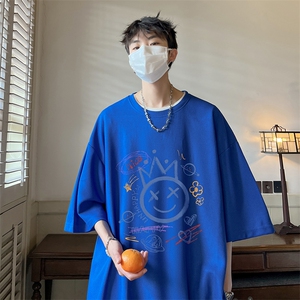 华夫格t恤男短袖男大码五分袖 酒店风 HT73180-P22图片