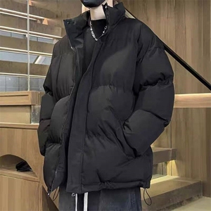 纯色棉服男保暖图片